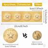 Plastic Self Adhesive Gold Foil Embossed Stickers Medal Decoration Sticker Star 5x5cm