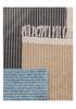 Handwoven Cotton Fishbone Pattern Floor Mat, Machine Washable, Long Strip Design for Bedside or Cloakroom