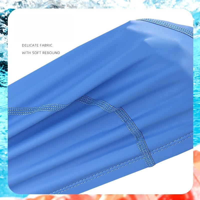 PU Coated Waterproof Swimming Cap, Soft and Springback, Adult Sports Swimming Ear Protection Swimming Cap