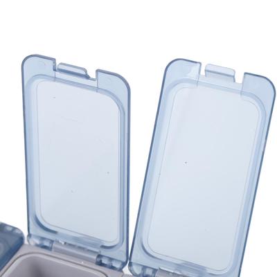 Angelköderbox PP Mehrere Kombinationen Leuchtend Wasserabweisend Angelzubehör Aufbewahrungsbox Transparentes Fenster für Camping