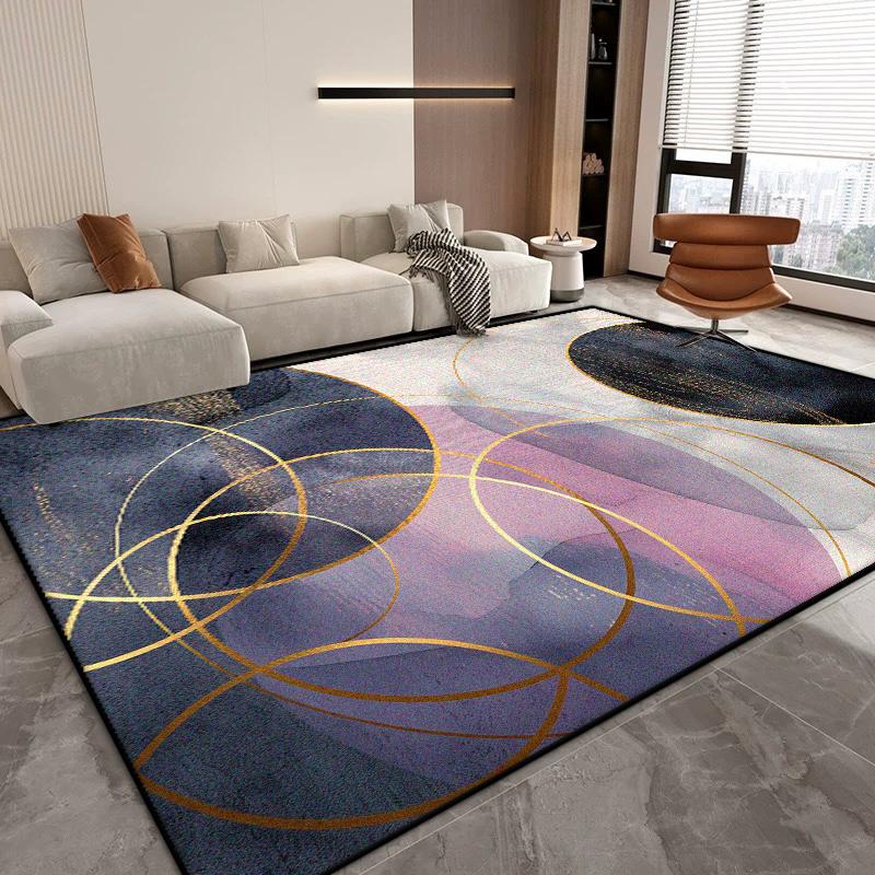 Nordic Abstract Living Room Carpet Modern Decoration Home Easy Clean Washable Rug Large Size Bedroom Sofa Non-slip Floor Mats