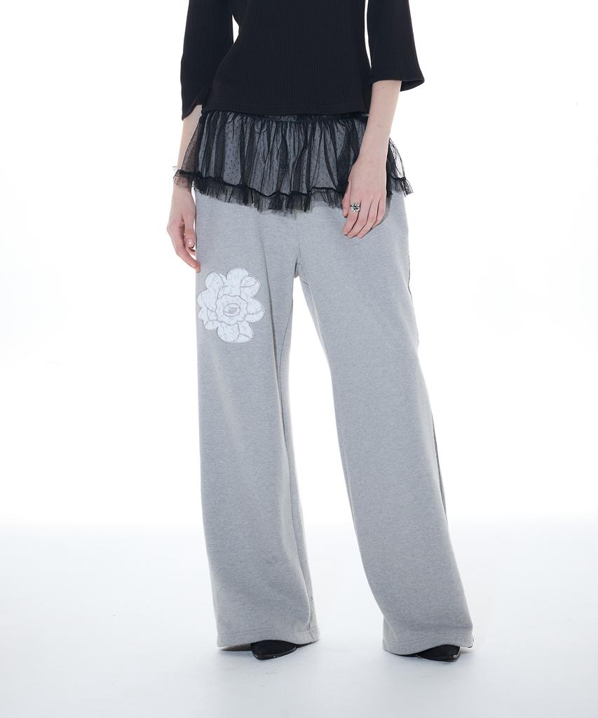 LARTIGENT L14 Rose Track Pants (Gray)