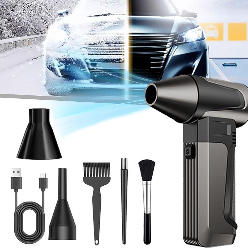 52m/s Snow Whiz Led Turbo Blower Adjust Speed Turbo Fan Compressed Air Duster Cleaner  Car Cleaning