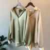Women's Designer Long Sleeve Silk Shirt - Versatile & Stylish for Spring/Autumn 2026