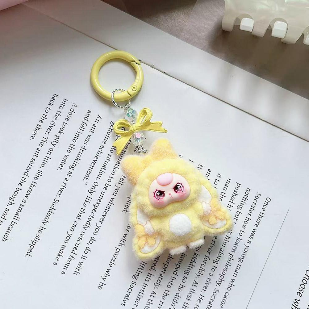 Mini Cartoon Babythree Keychain Cute Doll Gift Diy Pendant Accessories Decoration Kawaii Pendant Bag Pendant