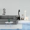 Nordic Knight And Ceramic Giraffe Figurine Statue Abstract Modern Sculpture Ornament for Desk