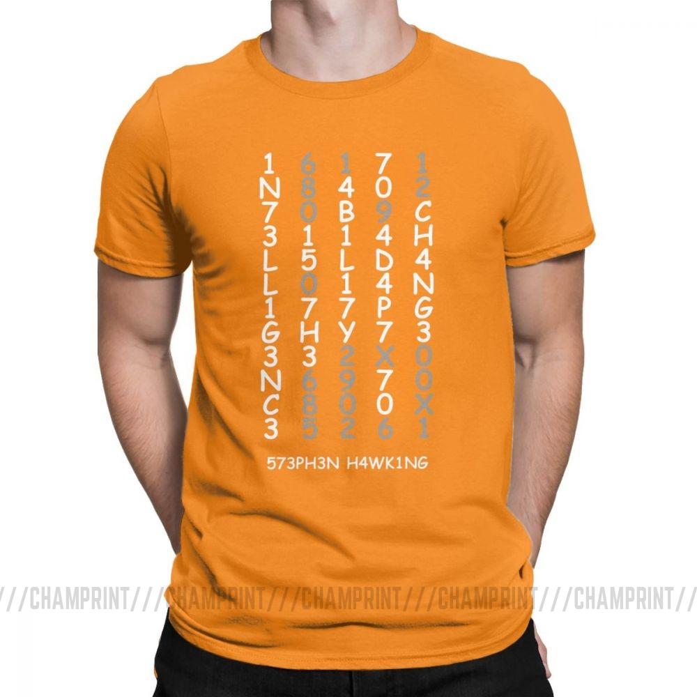Intelligence Vintage T Shirts For Men Adapt To Change Brain Power Mind Geeky Tops Plus Size
