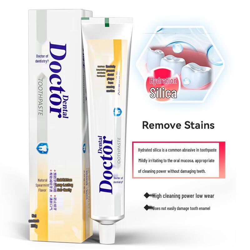 Dr. Dental Gold Anti-Cavity & Fresh Breath Toothpaste Twin Pack
