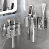 Elegant Wall-Mounted Electric Toothbrush and Mouthwash Cup Set