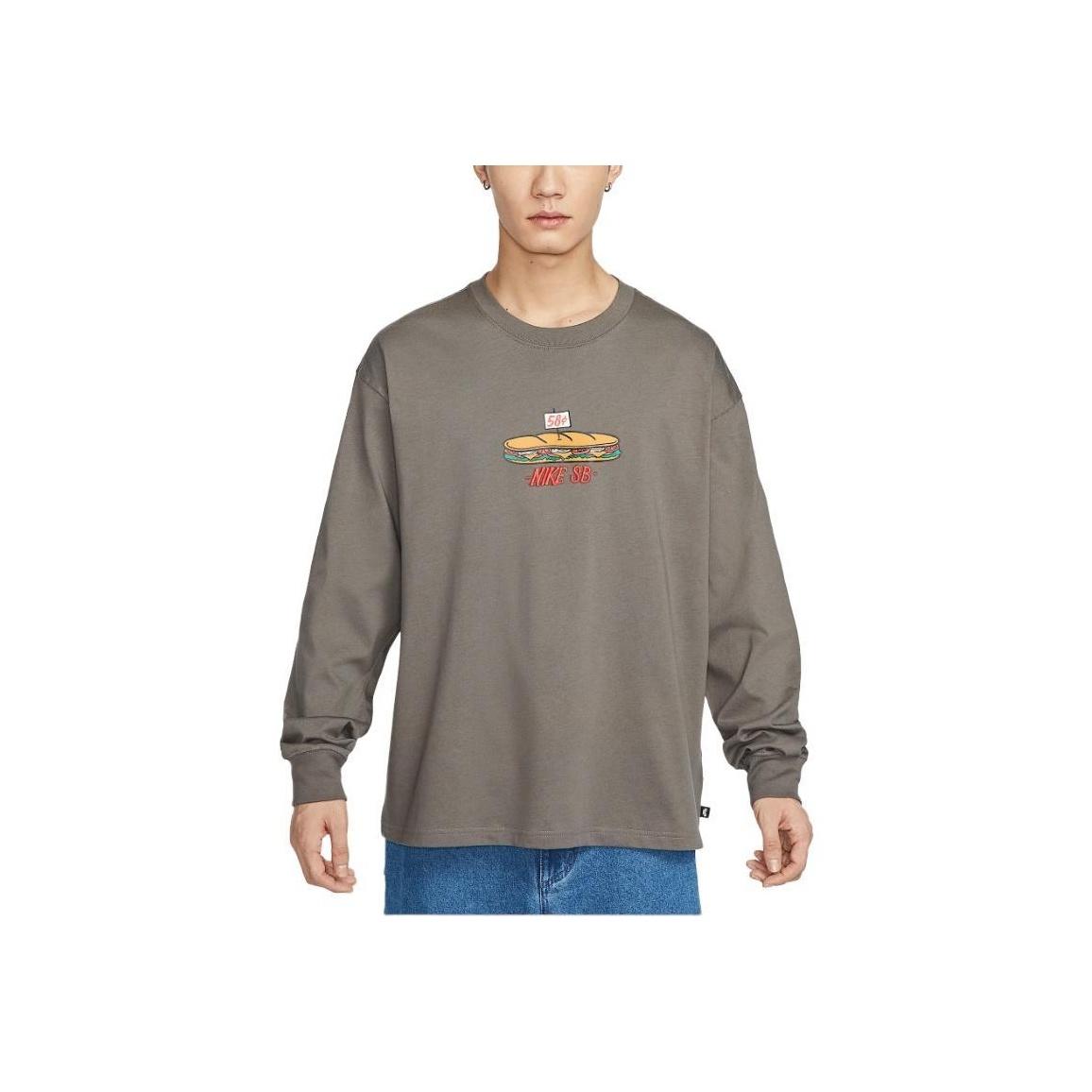 Nike SB M90 OC SUB Men s Long Sleeve T-Shirt Grey HJ0807-289 XL