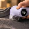Electric Fabric Shaver Rechargeable Lint Remover with Digital Display Portable Clothes Pill Remover for Home Use and Travel