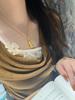 Ancient Frosted Lotus Baby Buddha Necklace Small Gold Buddha Pendant Guardian Baby Buddha Sweater Chain Accessories