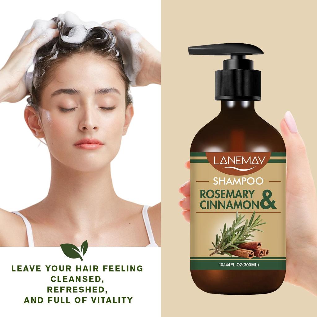 ROSEMARY & CINNAMON SHAMPOO-Clean, Refresh Hair-Leavw Hair Full of Vitality-Suitable for all Hair Types, 300ml