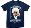 Golden Girls Sophia Picture It Junior Women's Navy T-Shirt Tee- NWT