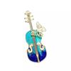 Creative Enamel Violin Brooch, High-end Feminine Personality and Retro Brooch