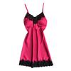 Women Nightdress Contrast Colors Stain Lace Patchwork Women Nightie for Sleeping