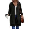 Women's Fashionable Loose-fitting Long-sleeved Casual Jacket With Zipper Hoodie