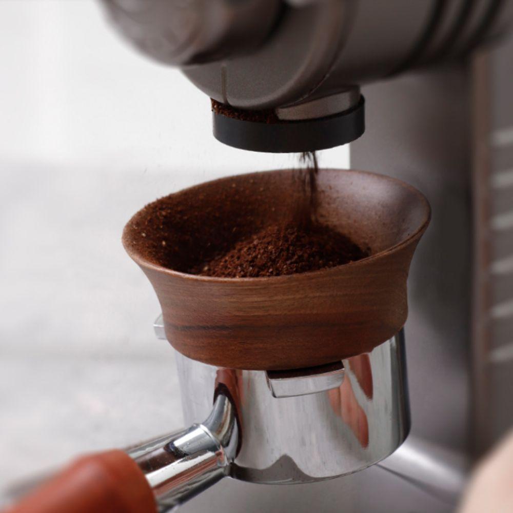 Wood Coffee Dosing Ring 51/53/58mm Coffee Powder Ring Portafilter Coffee Catcher Ring  Barista