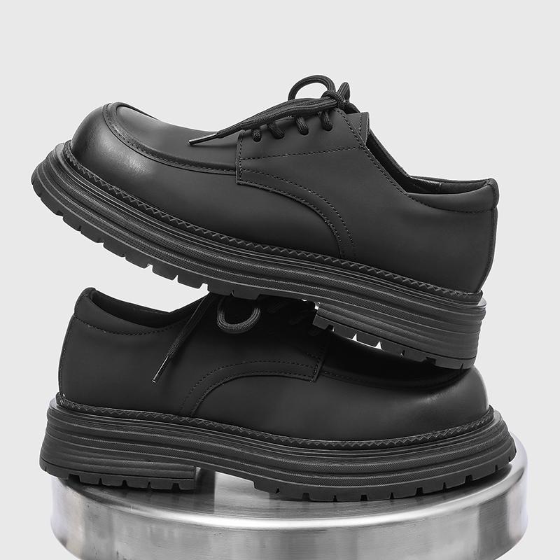 Fashion Stylish Casual Leather Shoes Classic Mens Casual Shoes Business Brand Male Formal Dress Footwear Thick Bottom Men Oxford Shoes