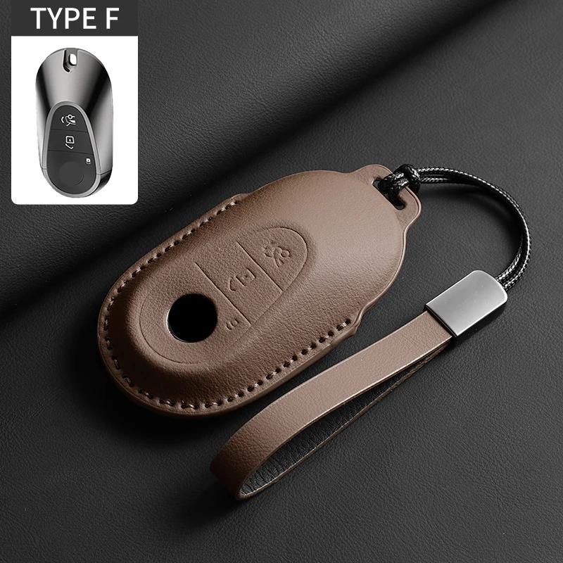 """Pouzdro na klíč od auta z plné kůže s odklápěcím víkem pro Mercedes Benz třídy A C E S G GLC CLE CLA GLB GLS GLA W177 W205 W213 W222 X167"""