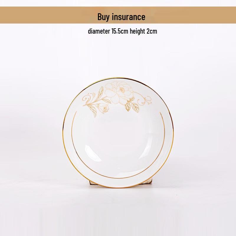 Light Luxury Phoenix Bone China Dinner Plate Set