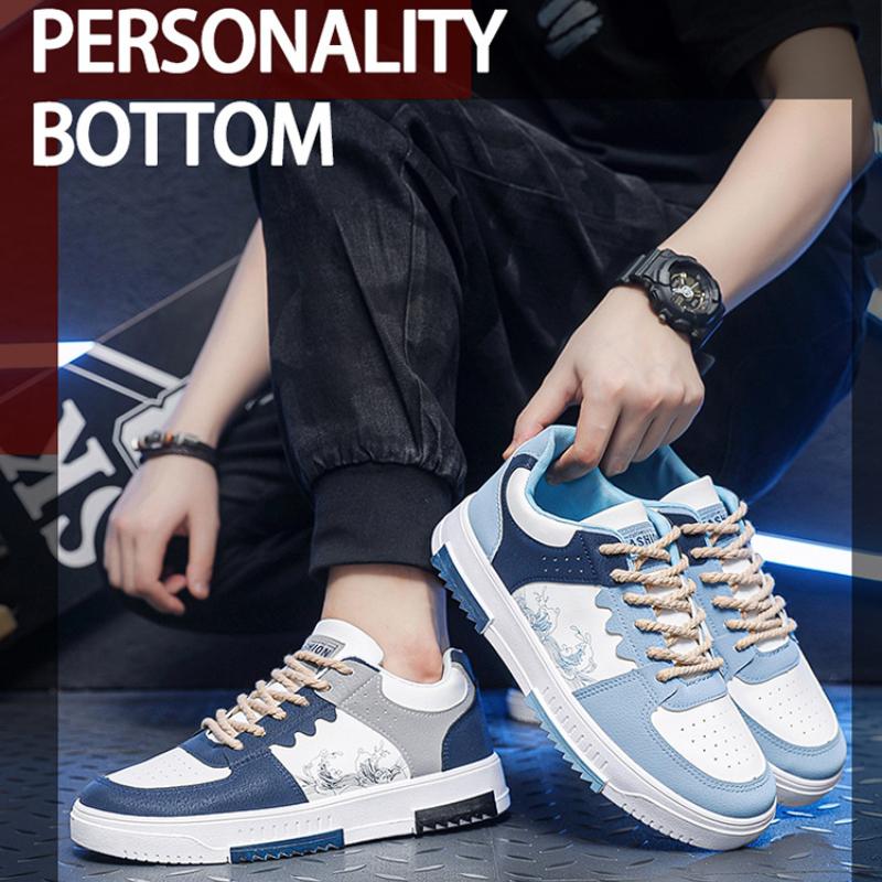 Fashion 2025 Spring New Men's Platform Sneakers Breathable Comfort Casual Athletic Shoes Trendy Versatile Thick Sole Footwear for Men