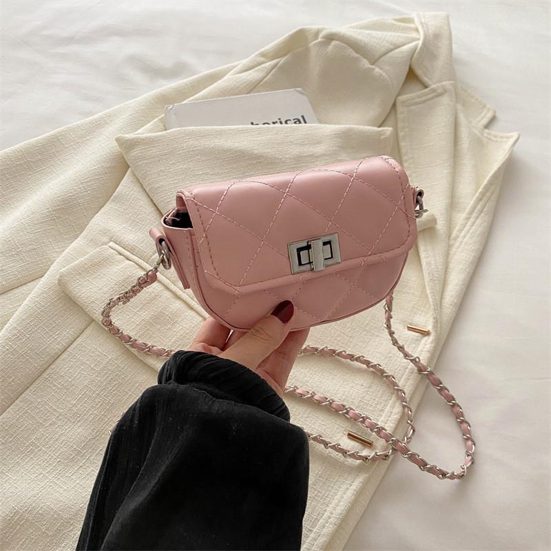 Elegant And Trendy Crossbody Bag Minimalist Fashion 2024 Summer Style Pu Leather розовый