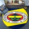 Fenerbahçe Wappen Design Runder Teppich für Wohnzimmer, Schlafzimmer, Spielzimmer, Stuhlunterlage, Läufer, Kreis Teppich, Fan Weihnachtsgeschenk
