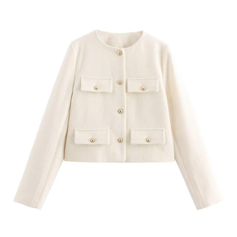 ZA Fall and Winter New Women's Wear ZR Fashion Style Fashion Flip Cover Short Suit Outwear 3046278 800