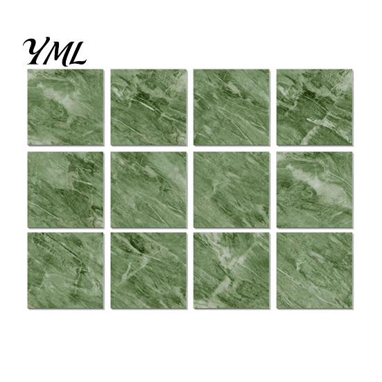 Waterproof Backsplash Decals for Bathroom 12PCS Imitation Marble Pattern Wall Stickers, Self-Adhesive EVA Easy Apply Renovation Sheets Tiles, Scratch