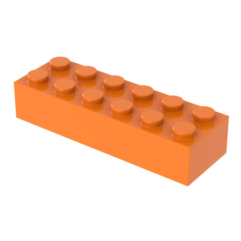 

[FunBrick] 10/30/50PCS DIY Constructing Modules Bricks 2x6 Dots Learning Creative Design Dimensions Compatible with Including 2456 Plastic Material 10PCS