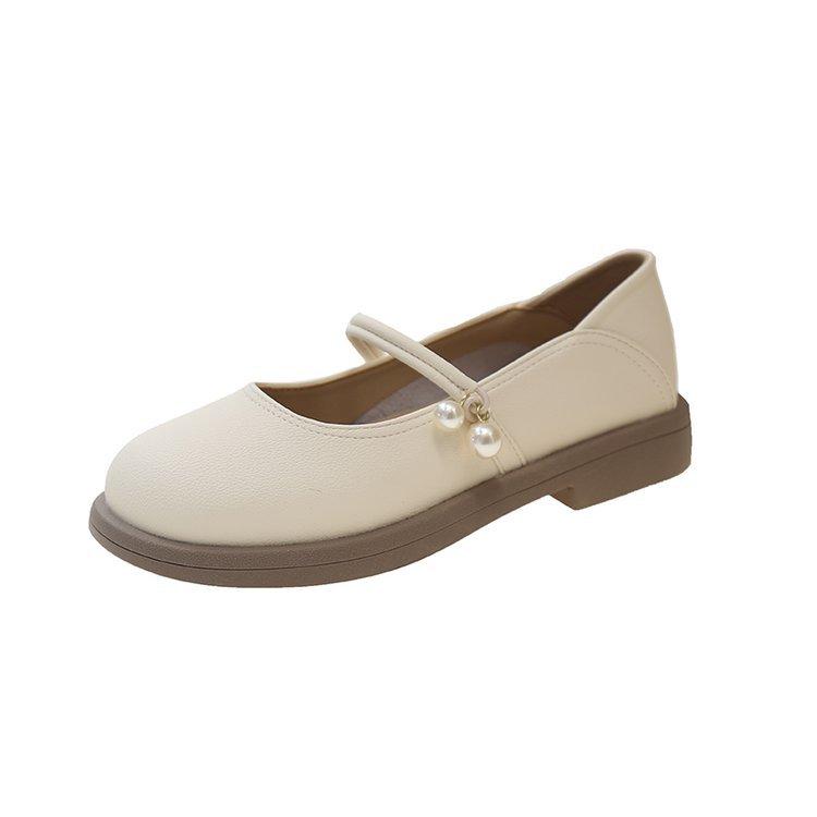 

Кожаные туфли Мэри Джейн женские туфли на плоской подошве лето 2025 новые лоферы два в одном с юбками нежные маленькие кожаные туфли 40