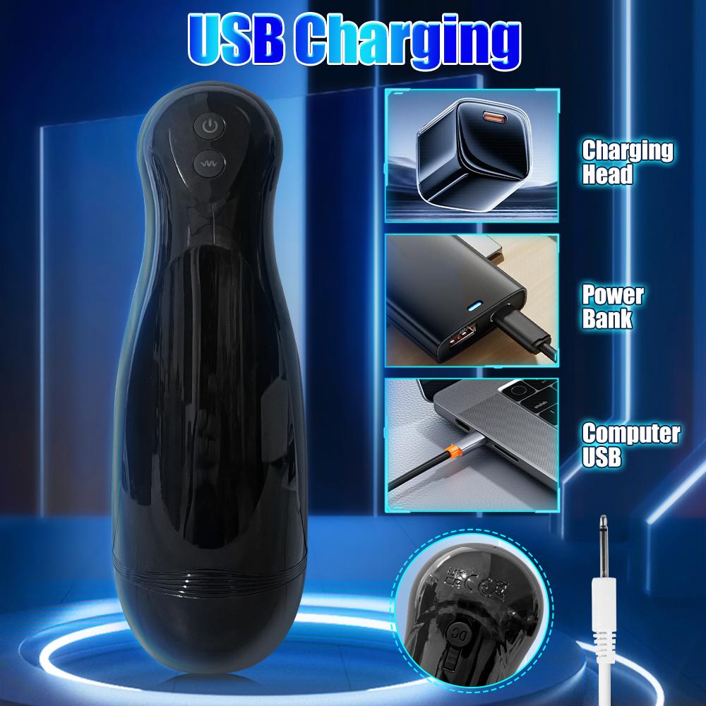 Automatic Male Masturbator Sexy Voice Vibrator Masturbation Cup Penis Trainer Adult Sex Toy For Men Pocket Pussy Free Earphones