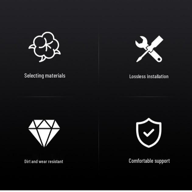 Universell bilarmstödspdyna av minnesskum med hållare för papperslåda