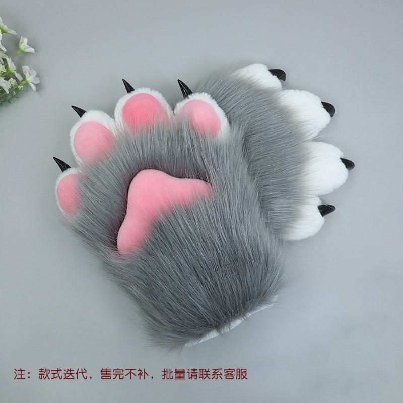 A piece of hair handmade role-playing clothing accessories fursuit animal clothing accessories plush nails animal claws gloves