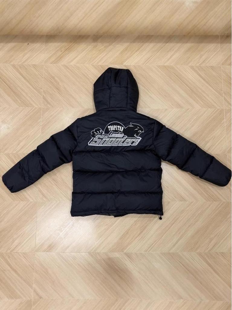 Trapstar Winter Trendy Windproof Cotton Jacket: Thick, Versatile, Hooded Warm Outerwear for Couples.