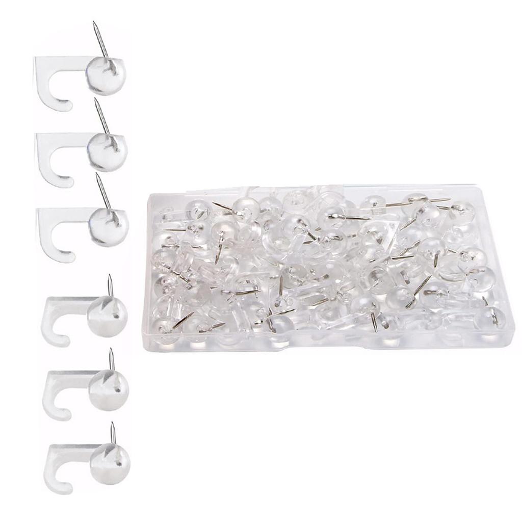 30/50 Pcs Push Pin Hooks Decorative Pin Tacks Wall Thumb Tacks Hook Office School Supplies for Photo Wall Bulletin Board