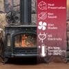 6 Blades Heat Powered Stove Fan With Cover Log Wood Burner Eco Quiet Large Air Volume Fireplace Fan Efficient Heat Distribution