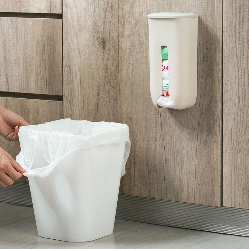 Kreatywny uchwyt na worki ścienny pudełko do przechowywania worków na śmieci w kuchni wielofunkcyjny organizer