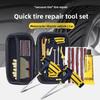 23pcs/42pcs Car Tire Repair Kit, Puncture Plug Tools Tyre Puncture Emergency For Tire Strips Stirring Glue Repair Tool Kit