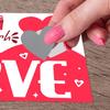 6/12Pcs Valentines Day Couple Scratch Card with Stickers DIY Romantic Love Heart Greeting Card Wedding Engagement Anniversary Party Supplies