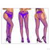 Crystal Rhinestone Net Mesh Stockings Tights Pantyhose, Made with Nylon, High Waistband, Stretch And