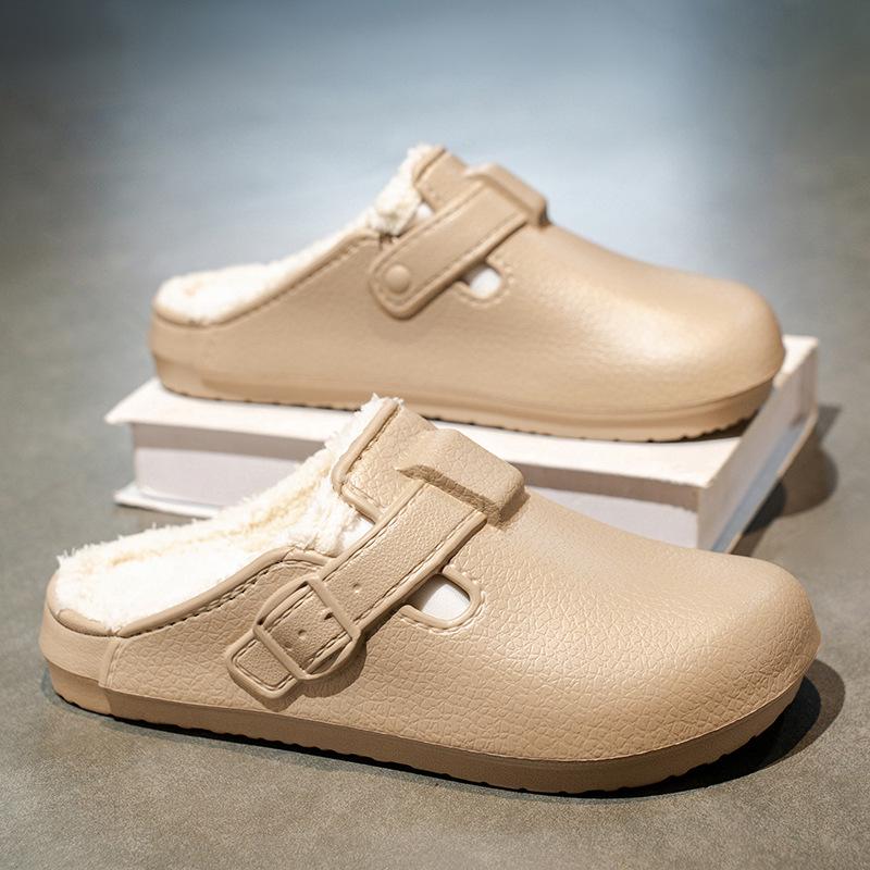 2025 Winter Extra Thick Fleece-Lined Birkenstock Clog Slippers for Couples