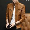 Lederjacke Herren Frühling und Herbst Neu Baseballjacke Lederjacke Herren Dünn Trendig Hübsch Lässig Oberteil