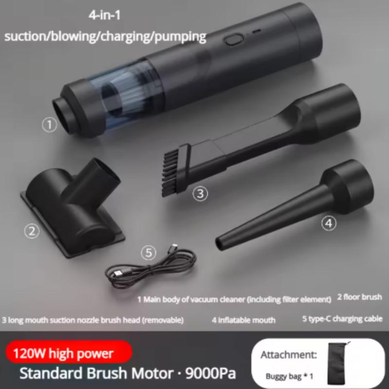 Handheld Wireless Car Vacuum Cleaner with Brushless Motor Handheld Portable Dust Collector Blowing and Suction for Car Home