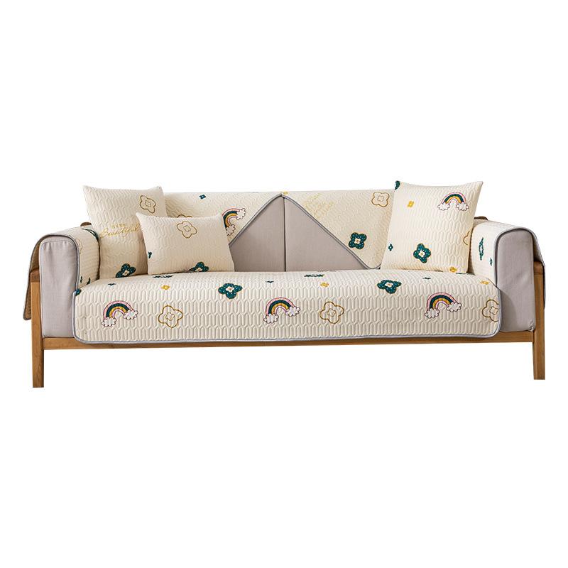 Latex Sofa Cushion Summer New Non -Slip Ice Silk Summer Mat Cushion Cartoon Cool Sofa Cover Cover Cloth