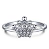 Tancise Kvinner Klassisk 925 Sterling Sølv Zircon Ring Dame Smykker Bryllup Løfte Party Gift