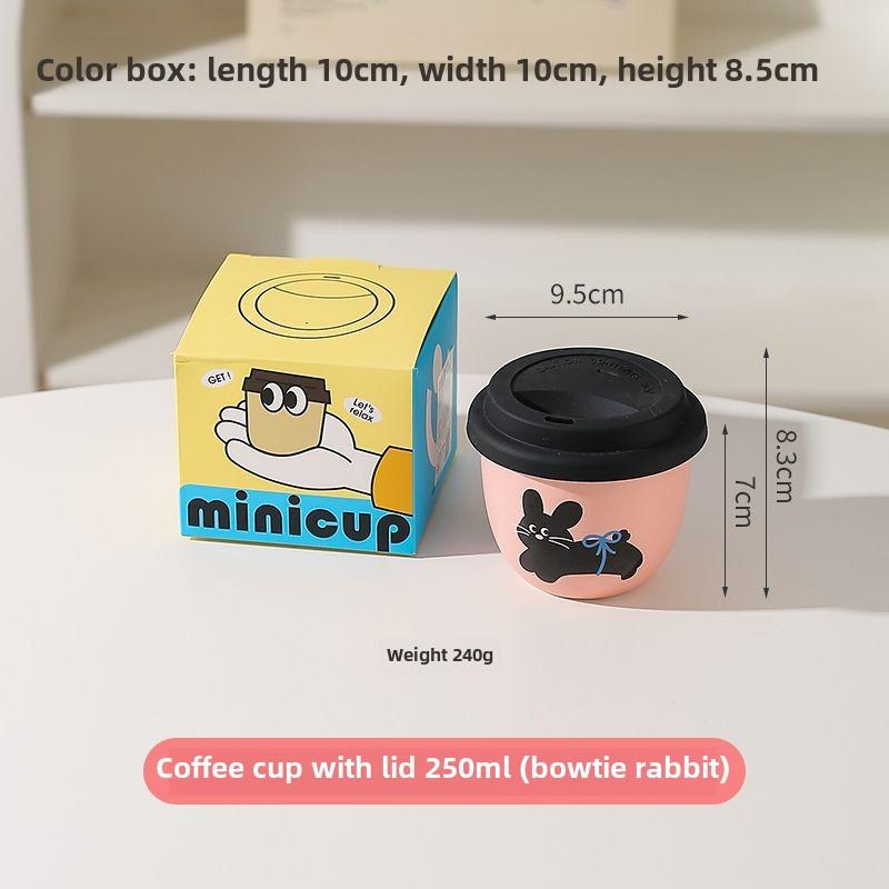 Cartoon Cute Holding Ceramic Mug,High-value Coffee Mugs,Breakfast Milk Oat Bowl,Birthday Gift Water Cups for Girl,Office Tea Cup