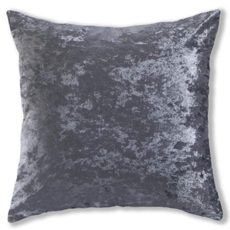 

Наволочка в скандинавском стиле, бархатная серебряная домашняя подушка с ледяным дроблением, 45X45, декоративные подушки, блестящие наволочки 45x45 cm темно-серого