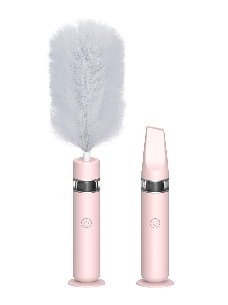 Automatic Retractable Electrostatic Feather Duster & Handheld Vacuum Cleaner